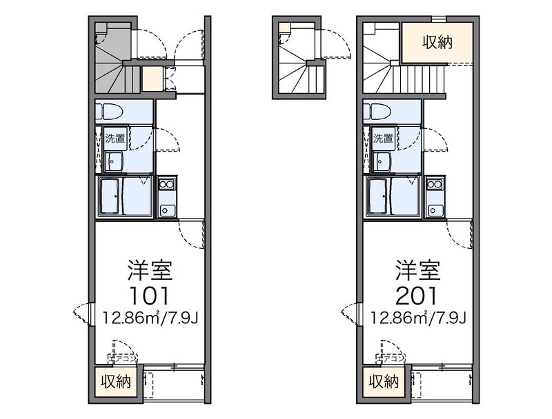 レオネクストＫＡＴＳＵＲＡ 間取図