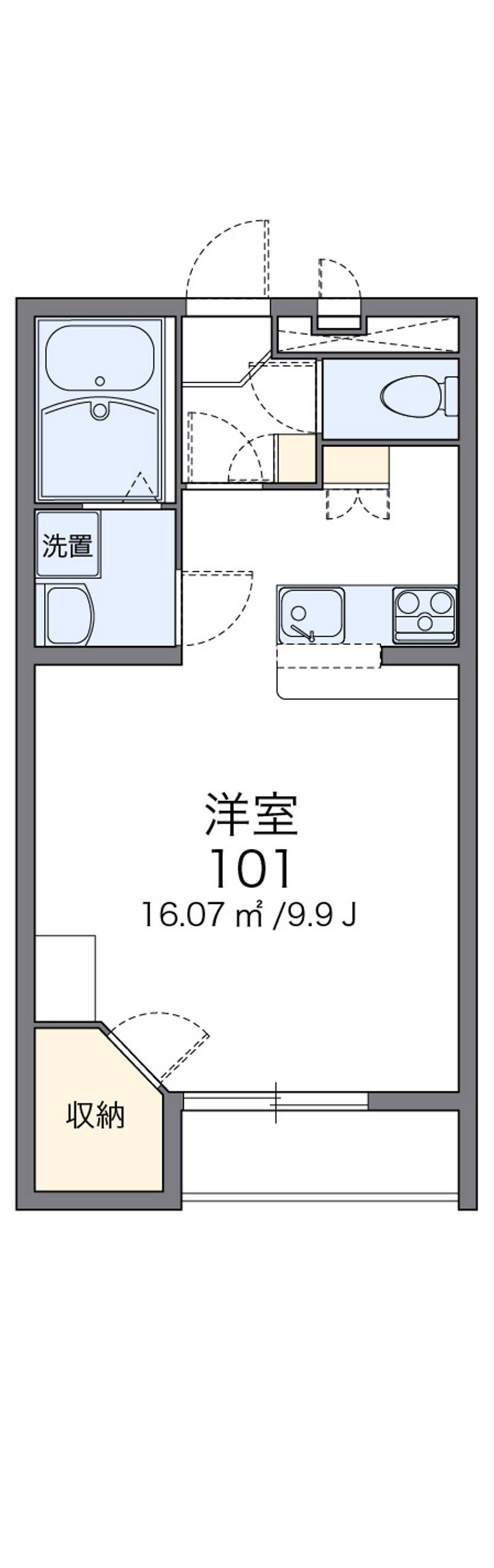 レオパレスアクシス 間取図