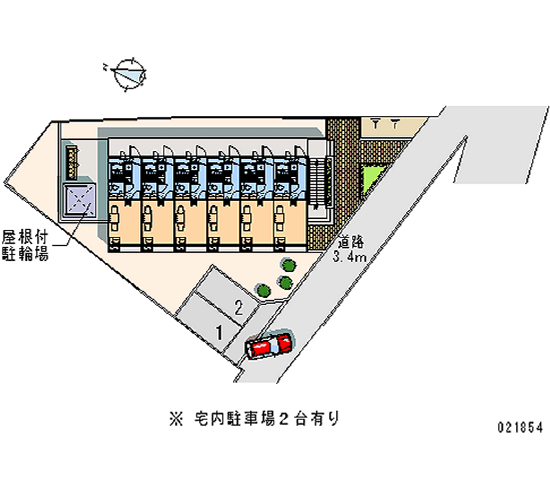 レオパレスドミール 月極駐車場