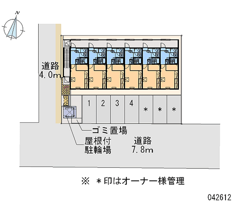 レオパレスＭＩＮＴＯＮⅡ 区画図