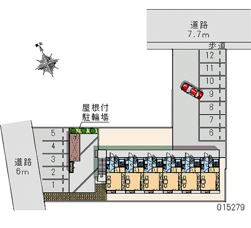 レオパレス琵琶渕レジデンスⅡ 月極駐車場