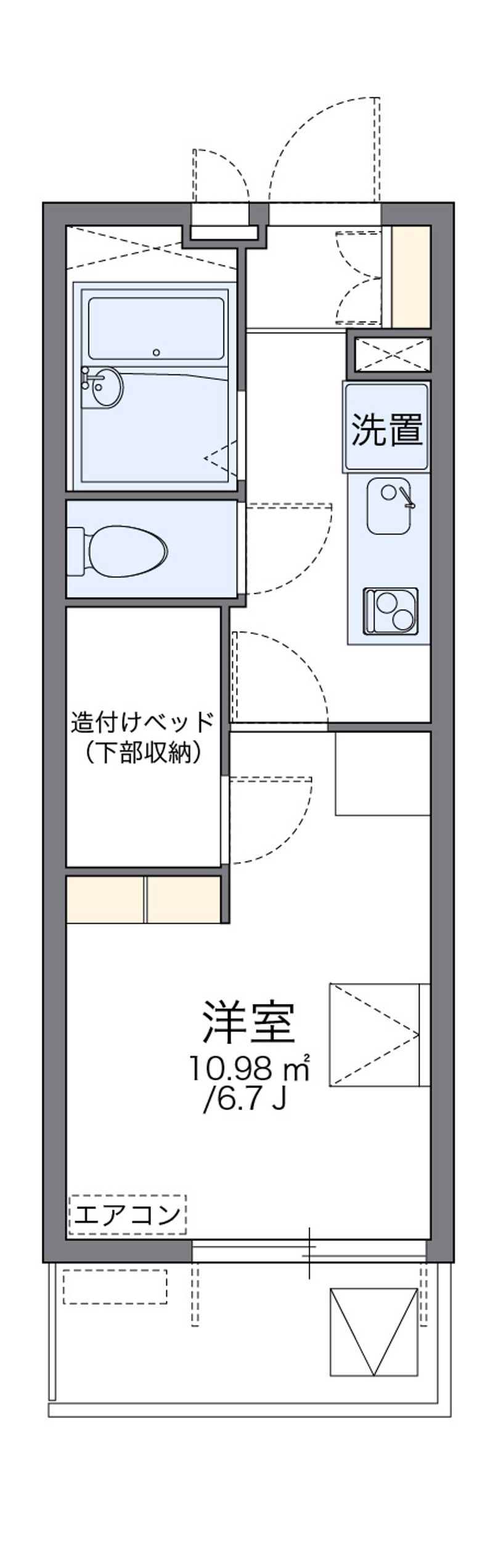 レオパレス銀河 間取図