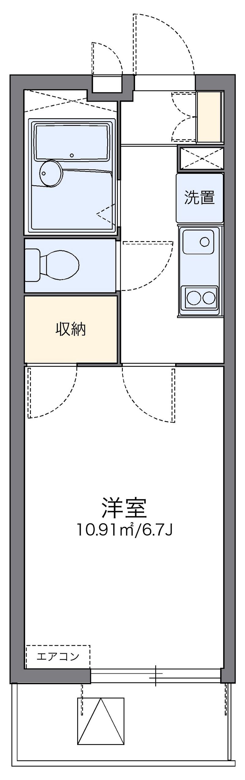 レオパレスアドバンス鶴見 間取図