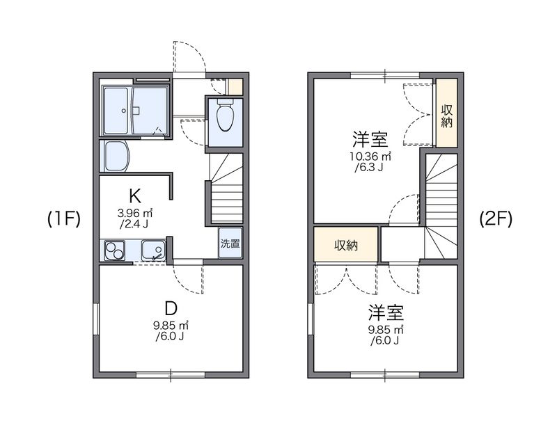 レオパレス斉藤 間取図
