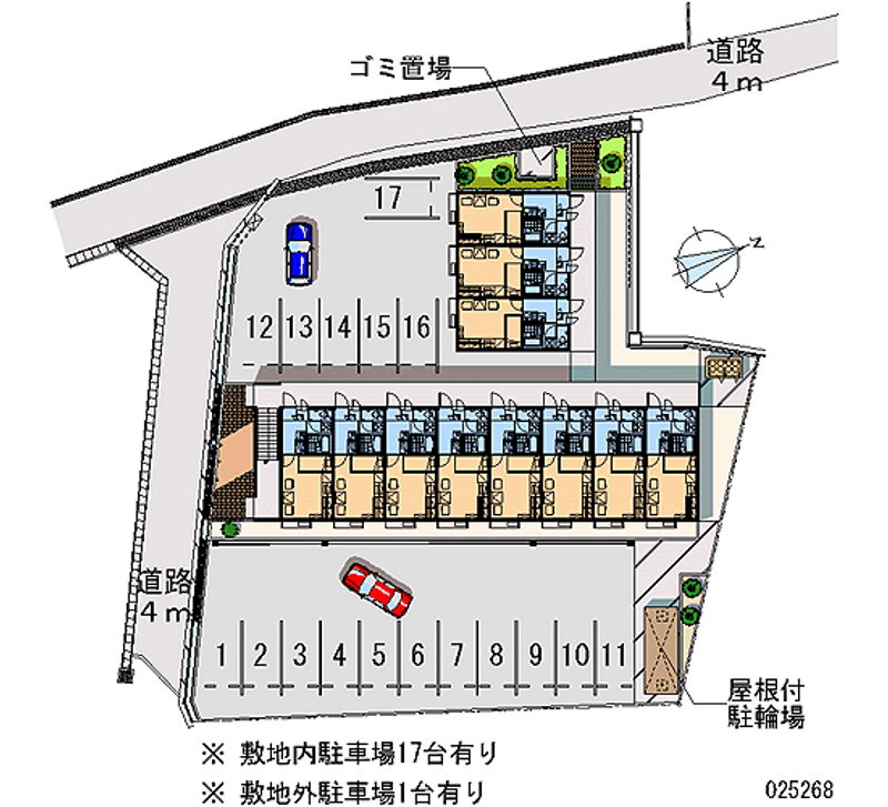 25268 bãi đậu xe hàng tháng