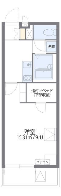 レオパレス博多豊Ⅱ 間取り図