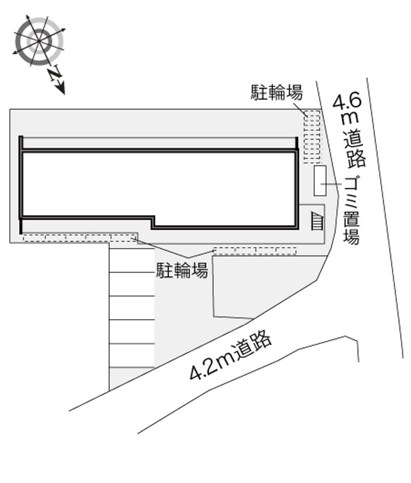 レオパレスＨＡＰＰＹ森之宮 配置図