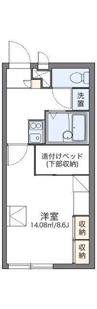 レオパレスベルラトゥール 間取り図