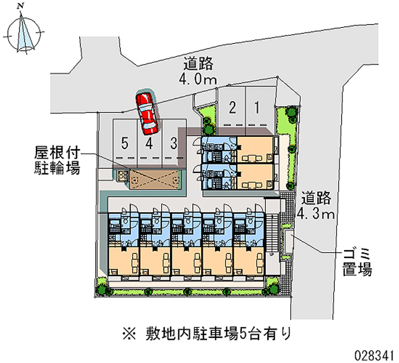 レオパレスＴ　Ｉ 月極駐車場