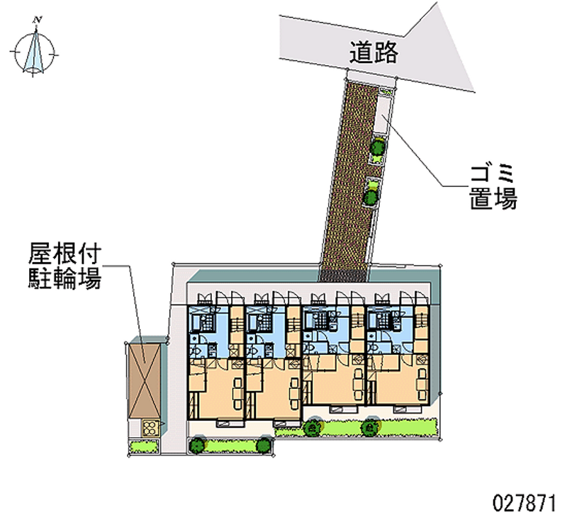 レオパレスアモーレ 区画図