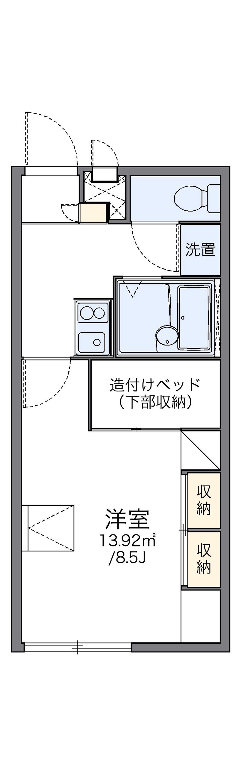 レオパレスガーデンアオキ 間取図