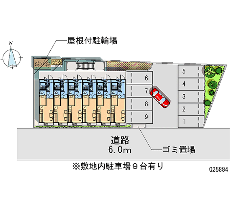 レオパレス花水木 月極駐車場