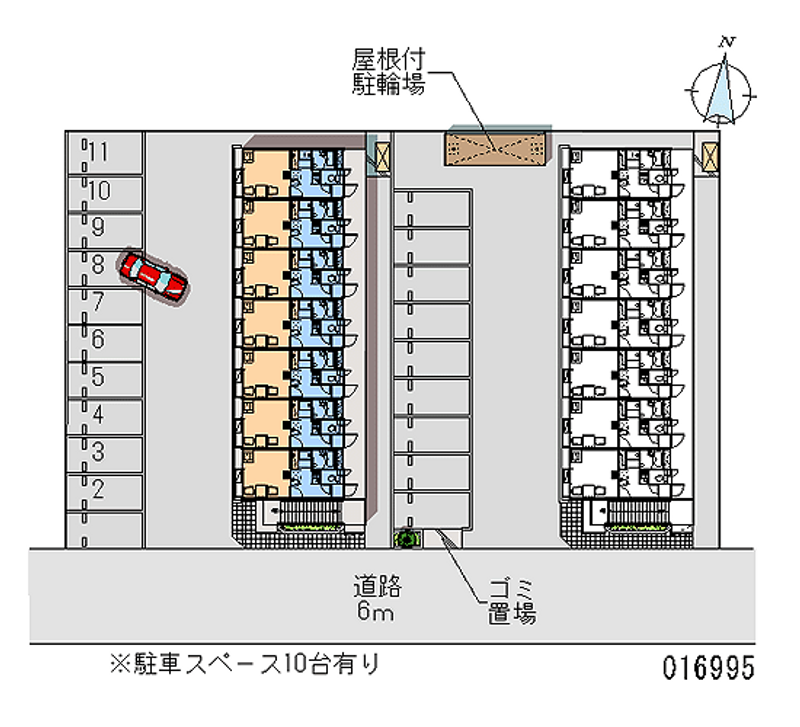 レオパレスハーモニーⅠ 月極駐車場