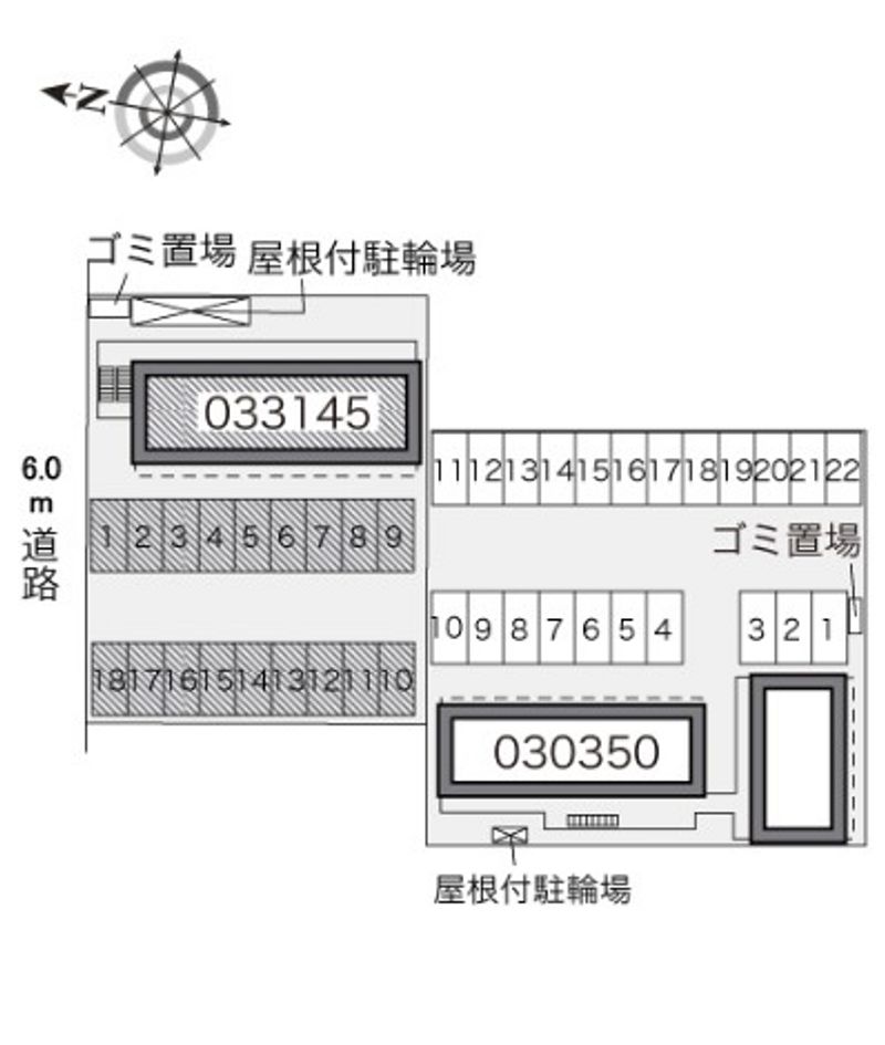 レオパレスボクスターＫ 駐車場