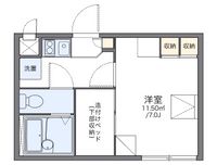 レオパレスクレール千代川 間取り図