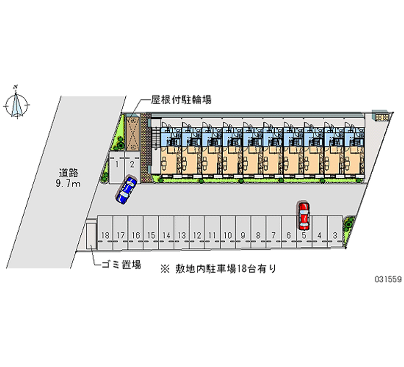 レオパレスロアージュ 月極駐車場