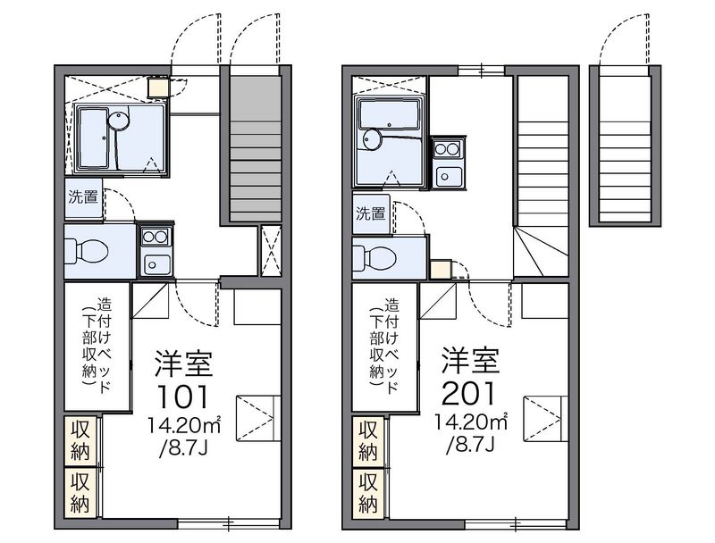 レオパレスアルタ 間取図