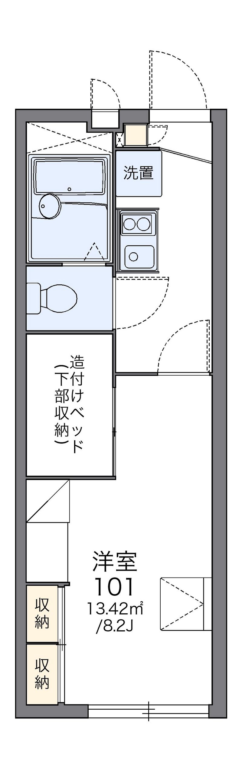 レオパレスクレールニトナ 間取図