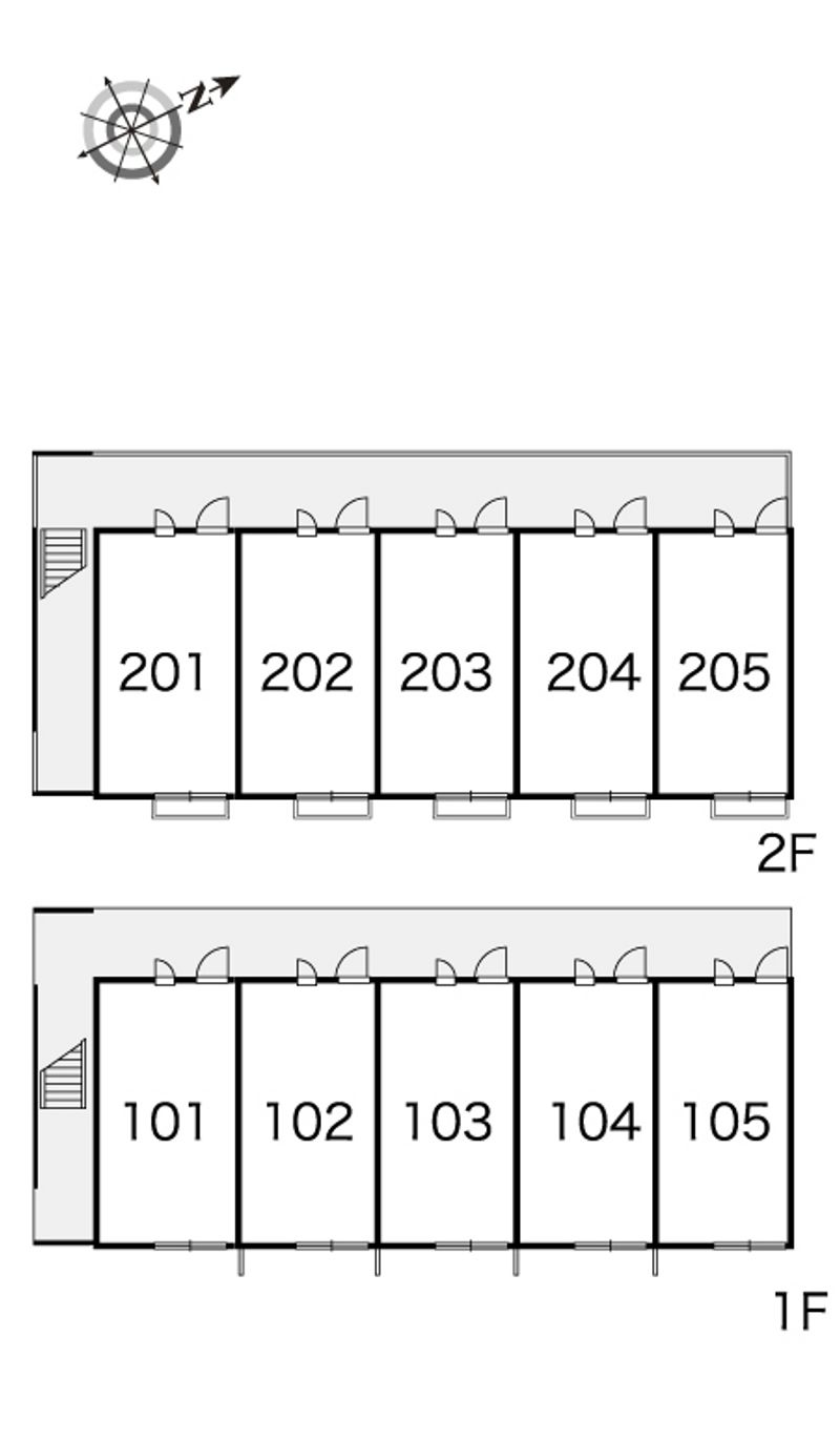 レオパレスボヌールⅡ 間取り配置図