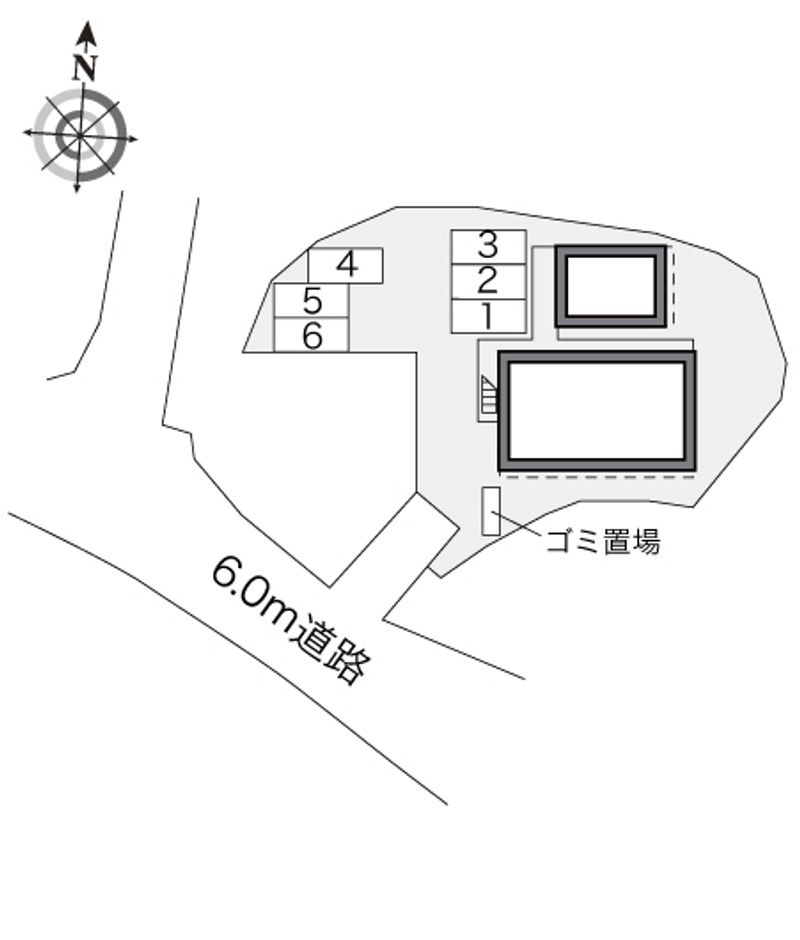 レオパレス札ノ辻 配置図