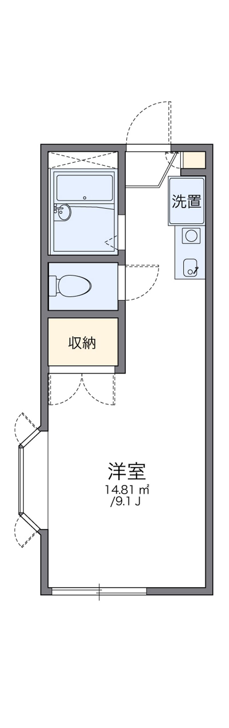 レオパレスタイノハタ 間取図
