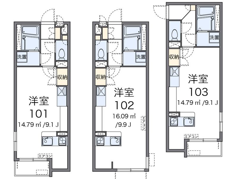 ミランダ新座ブルー２ 間取図