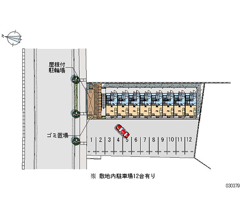 レオパレス中浜 月極駐車場