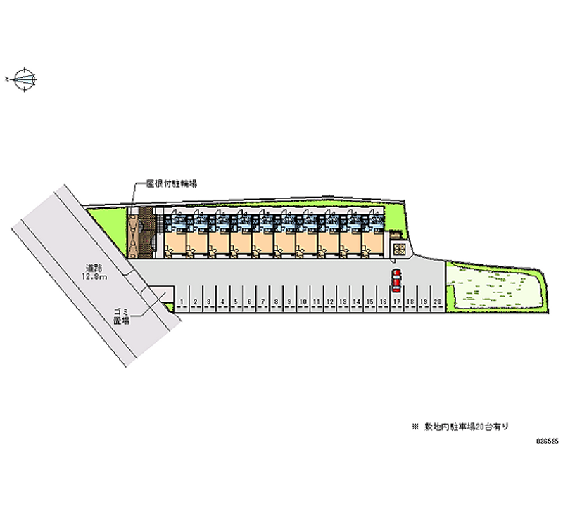 レオパレスおのさと 月極駐車場