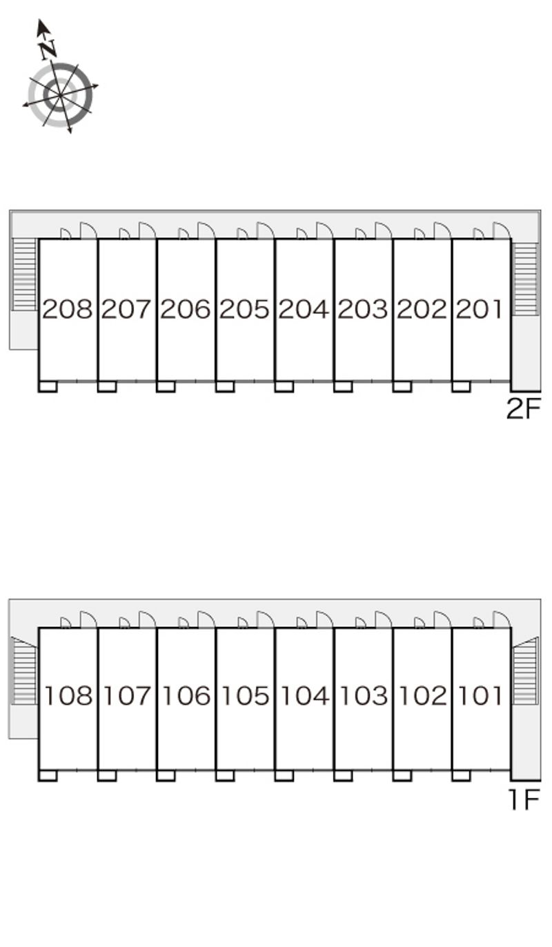 レオパレスピュアコートⅡ 間取配置図