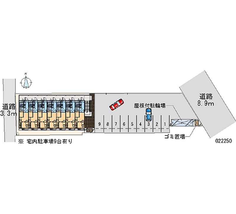 22250 bãi đậu xe hàng tháng