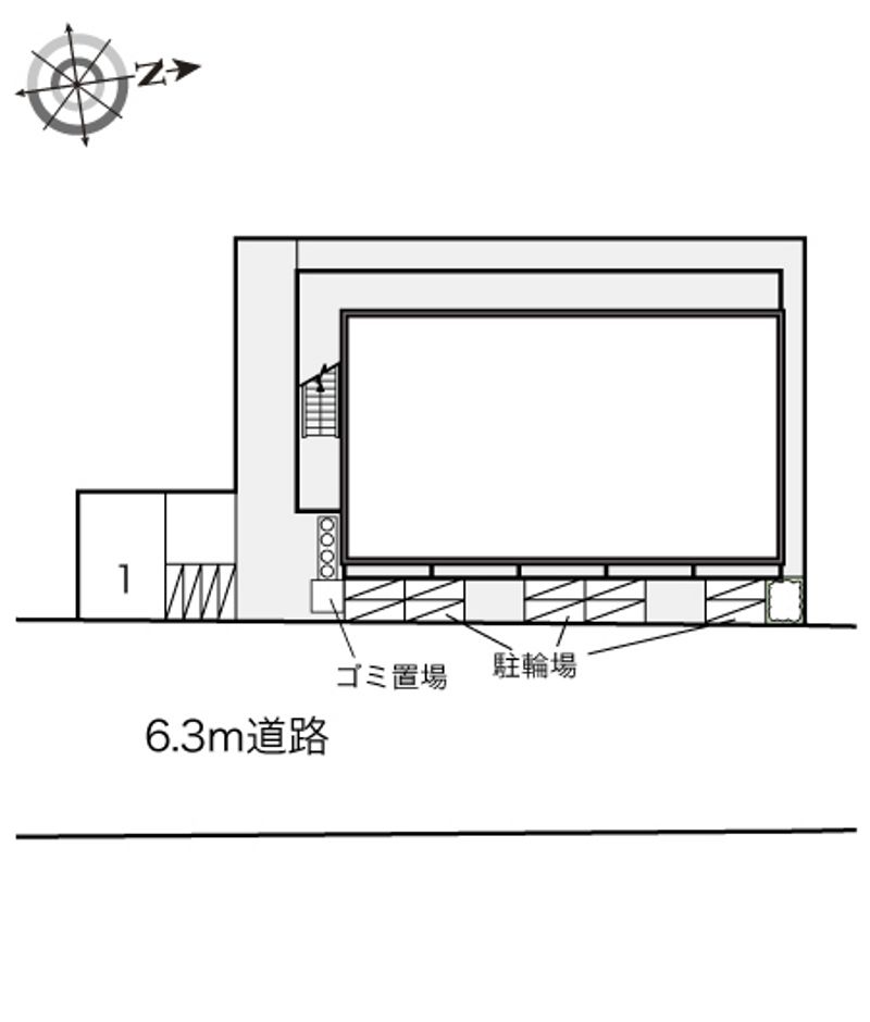 レオパレス俊徳道 配置図