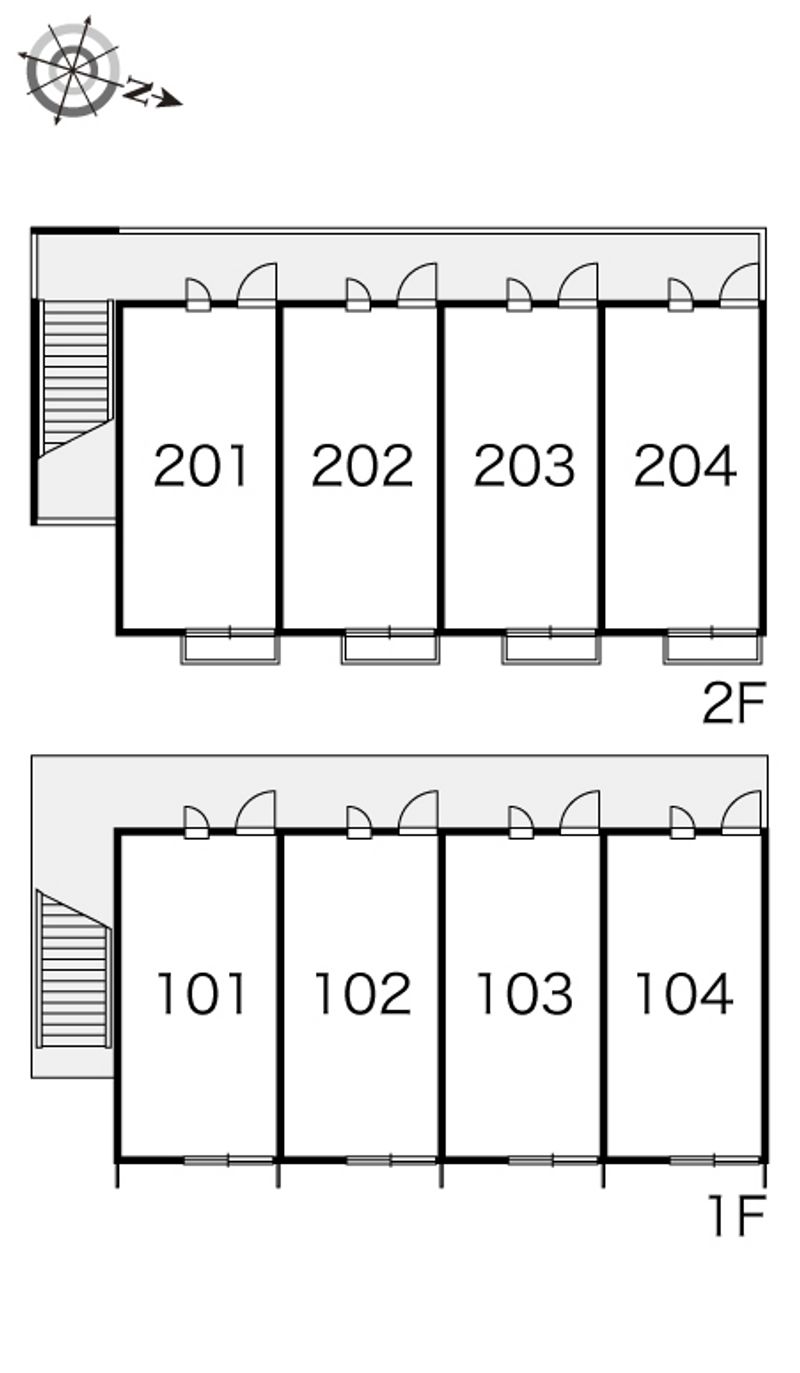 レオパレス矢ノ津 間取配置図