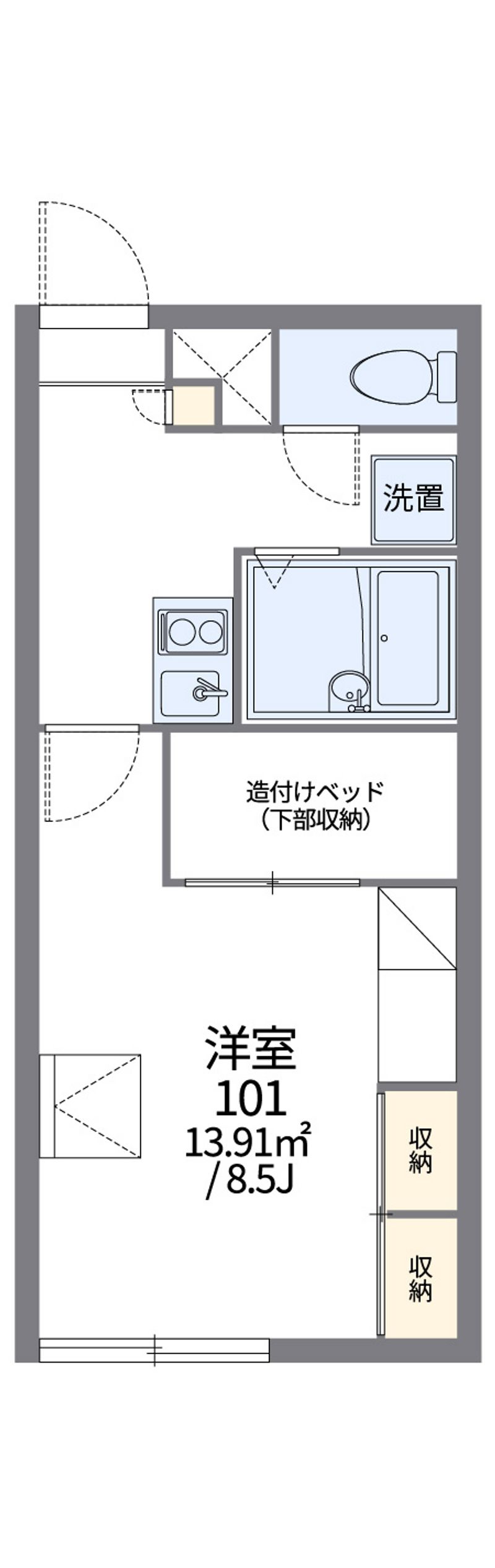 レオパレスフロンティアⅡ 間取図