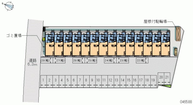 レオネクストセジュールカーサⅣ 月極駐車場