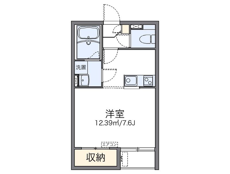 レオネクストＨＡＫＵＢＡⅡ 間取り