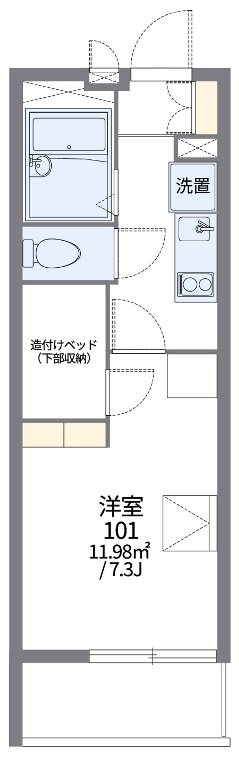レオパレス豊田壱番館 間取図