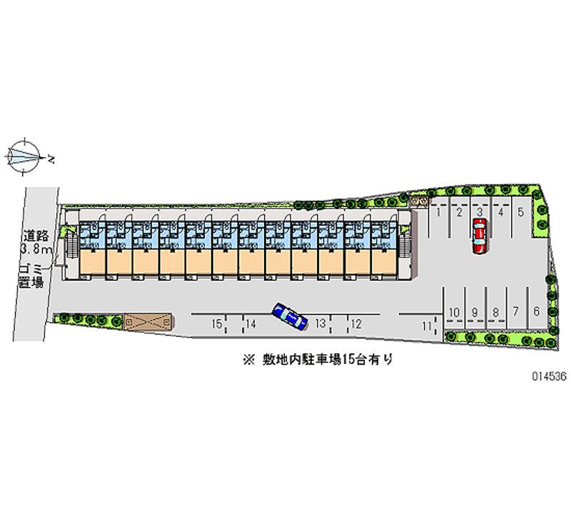 レオパレス南町田 月極駐車場