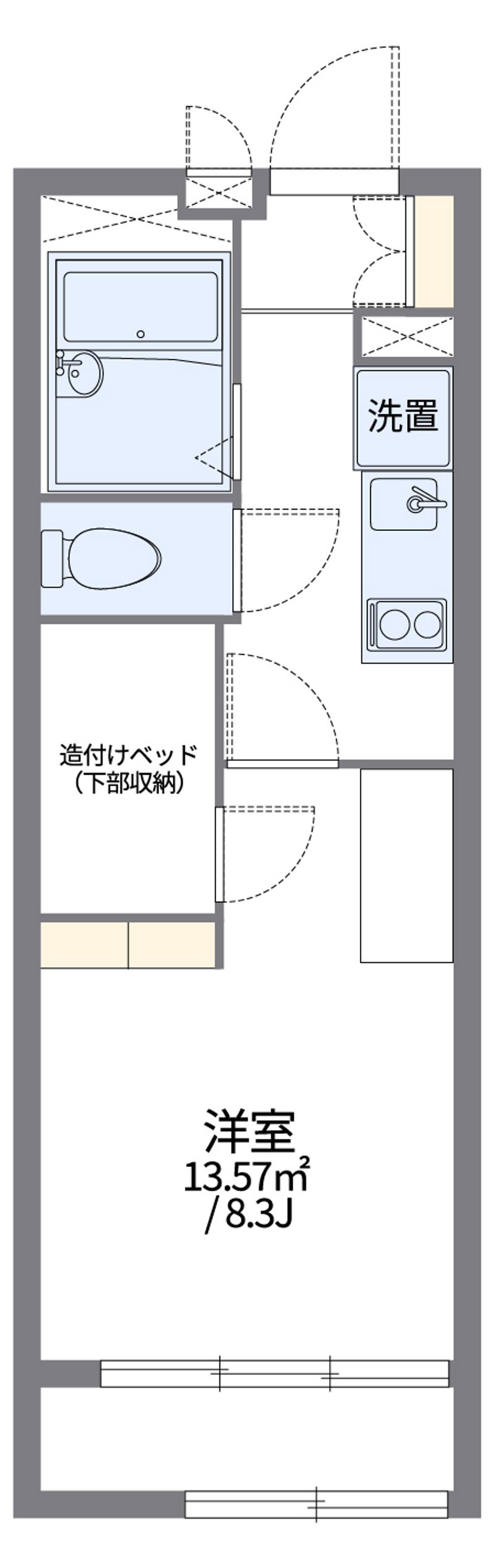 レオパレスフォーブル２１Ａ 間取図