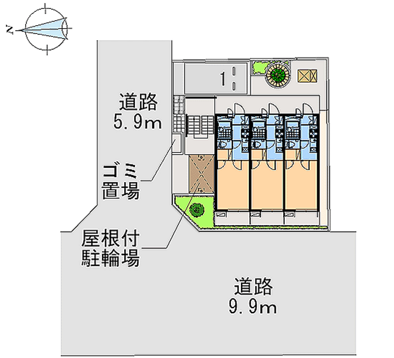 レオパレス旭丘 区画図