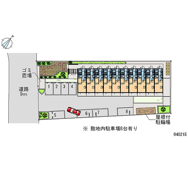 レオパレスサクラ土合 月極駐車場