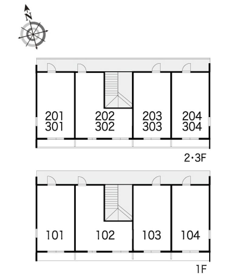 レオパレスマルヨⅡ 間取り配置図