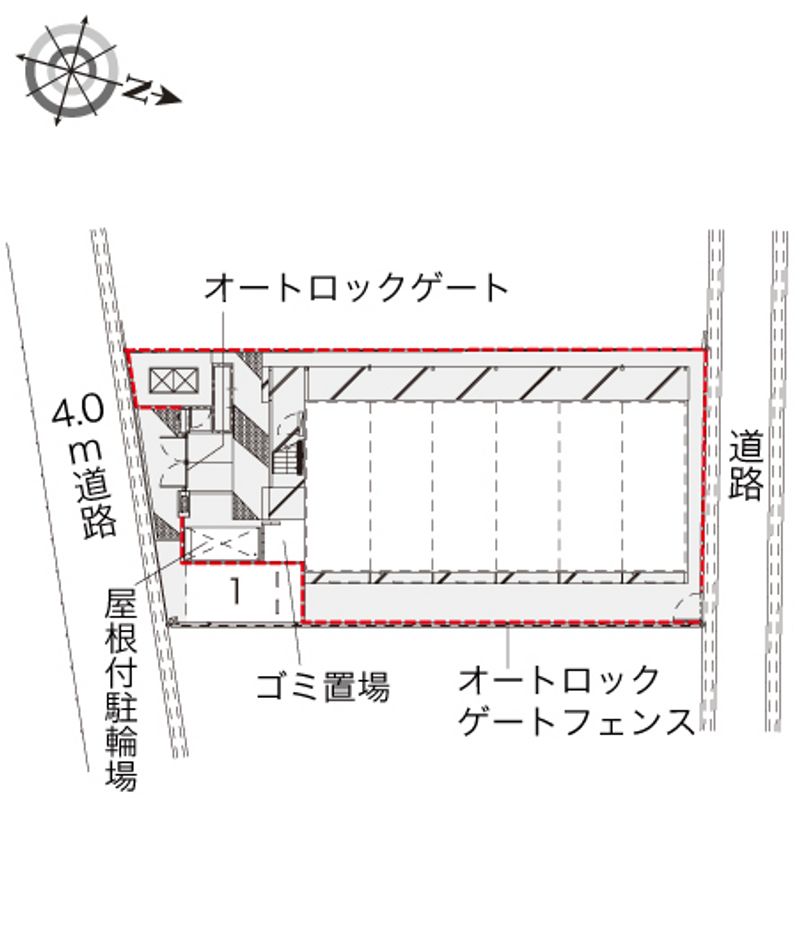 レオパレス蜂ヶ岡 配置図