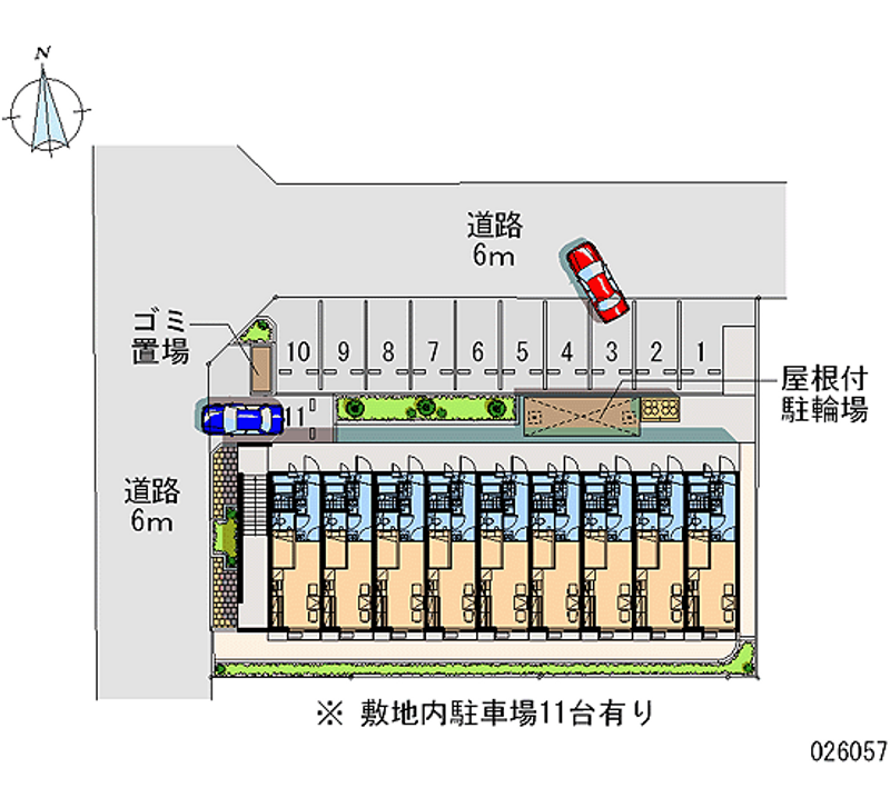 レオパレスボンボネラ　モモ 月極駐車場