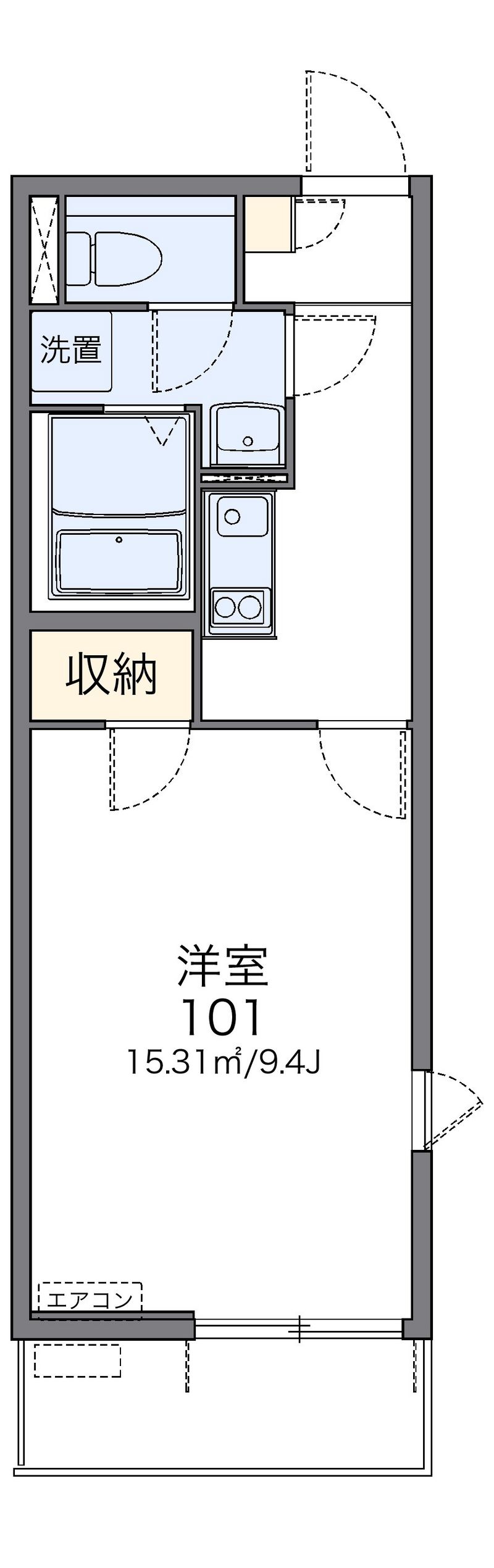 レオネクスト新城 間取図
