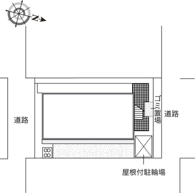 レオパレスメゾン　ド　ツルマ 配置図