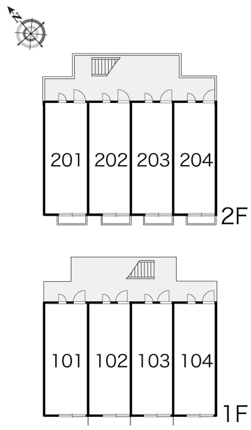 レオパレスフラワーガーデンⅡ 間取り配置図