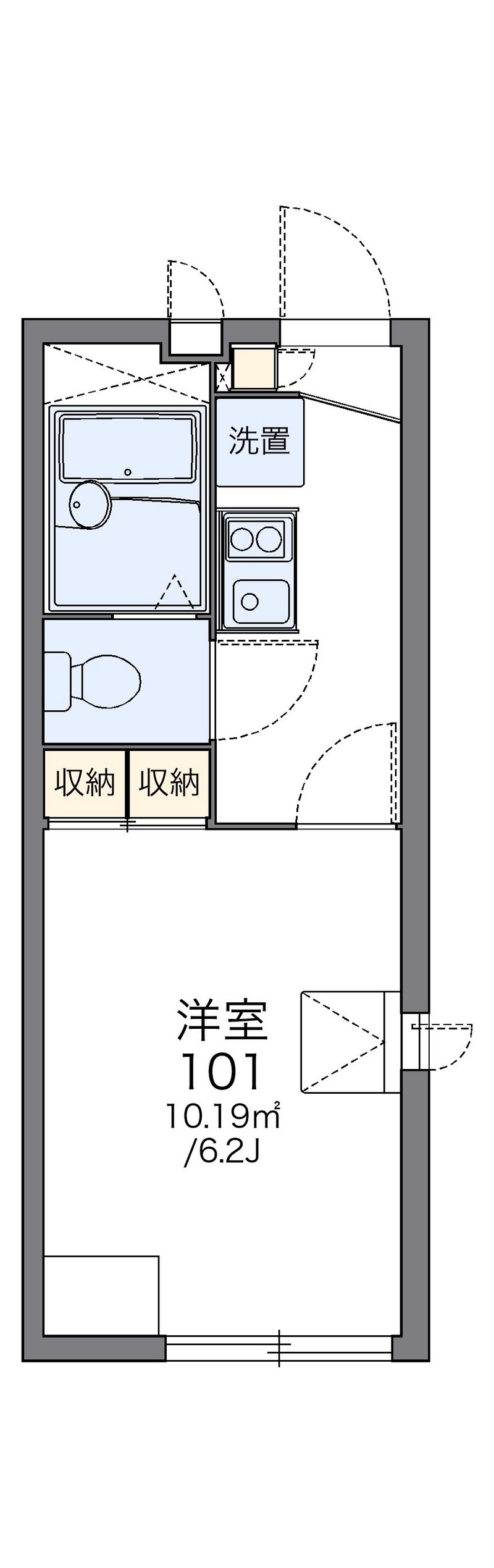 レオパレス北神 間取図