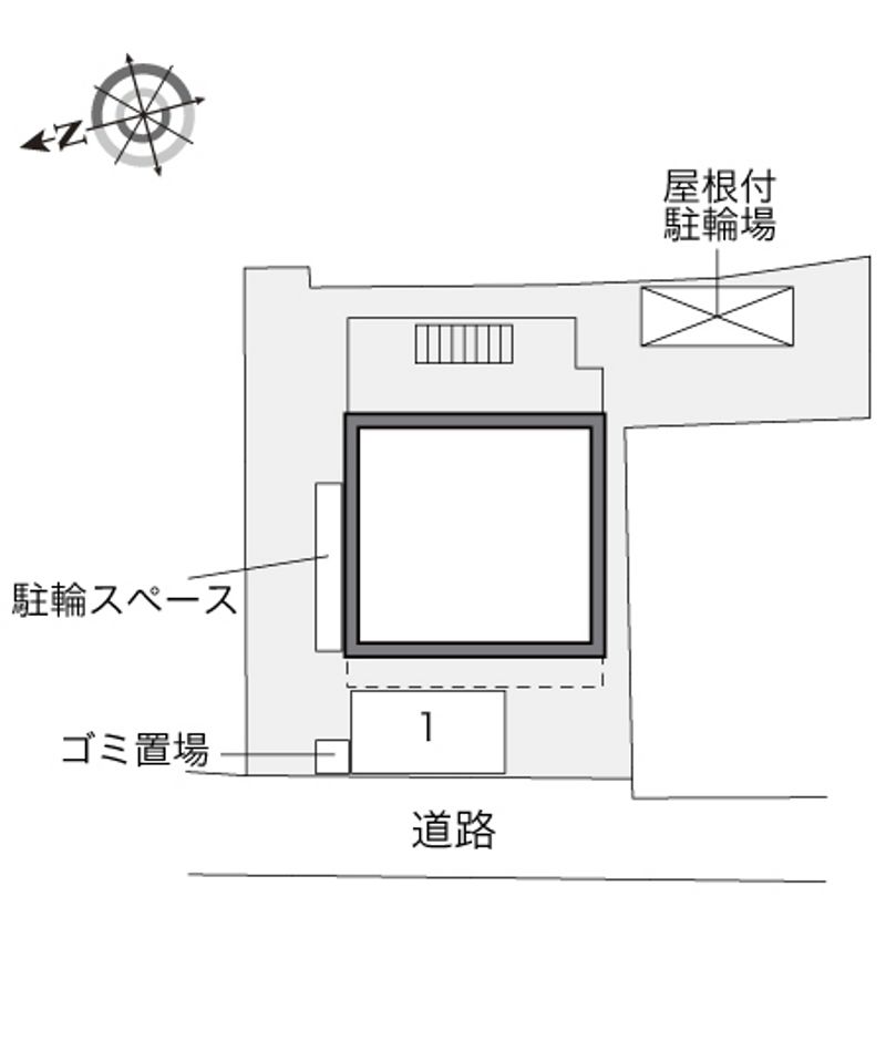 レオパレスシャルマン柴島 配置図