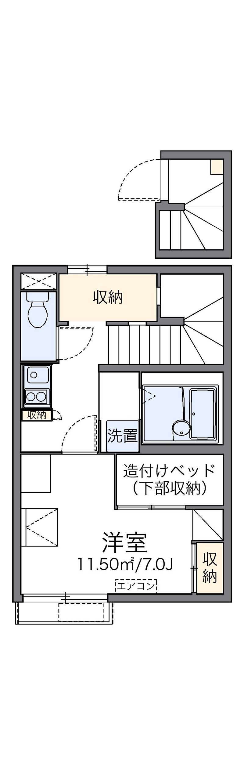 レオパレス平成Ⅱ 間取図