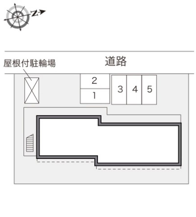 レオパレスコスモ京山 駐車場